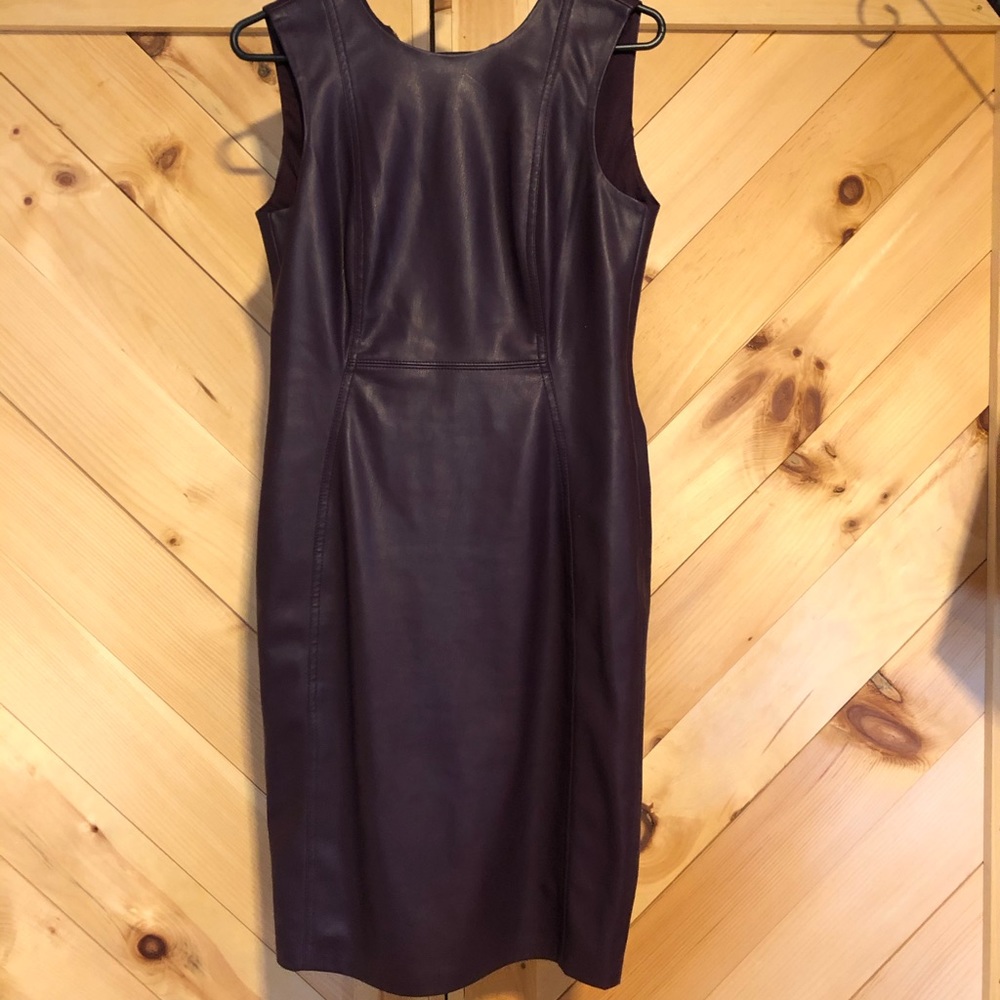 Faux Leather Calvin Klein dress